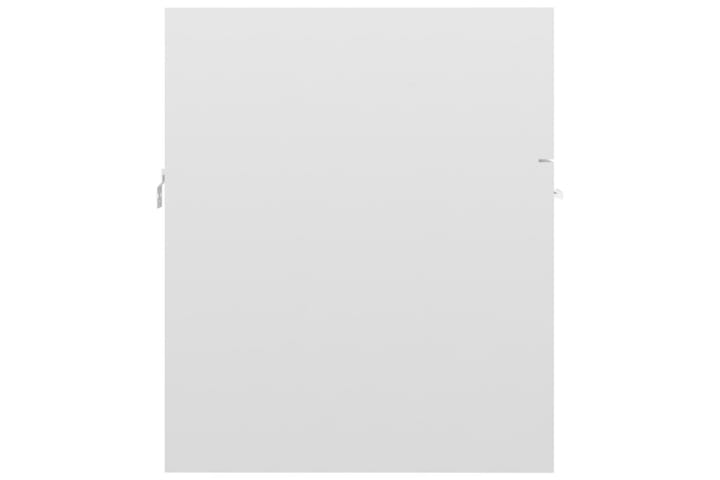 Allaskaappi korkeakiilto valkoinen 41x38,5x46 cm lastulevy - Valkoinen - Allaskaappi
