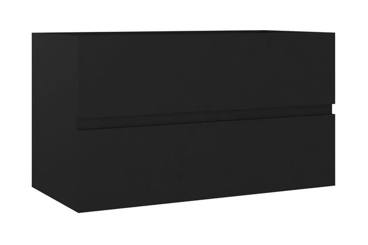 Allaskaappi musta 80x38,5x45 cm lastulevy - Allaskaappi