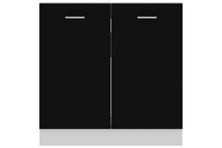 Allaskaappi musta 80x46x81,5 cm lastulevy - Musta - Allaskaappi