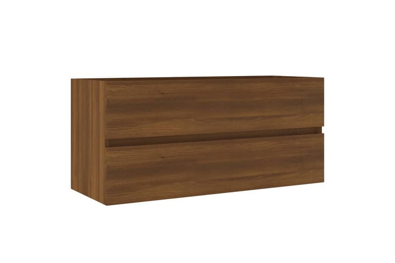 Allaskaappi ruskea tammi 100x38,5x45 cm tekninen puu - Ruskea - Talo & remontointi - Keittiö & kylpyhuone - Kylpyhuone - Kylpyhuonekalusteet - Allaskaappi