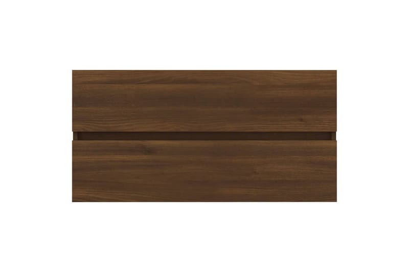 Allaskaappi ruskea tammi 90x38,5x45 cm tekninen puu - Ruskea - Talo & remontointi - Keittiö & kylpyhuone - Kylpyhuone - Kylpyhuonekalusteet - Allaskaappi