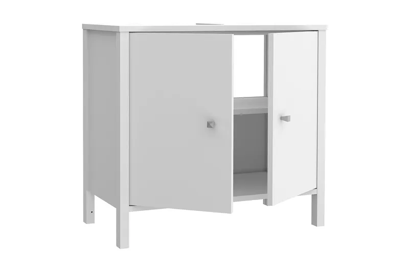 Allaskaappi Samkov 35x64 cm 2 kaappia - Valkoinen - Talo & remontointi - Keittiö & kylpyhuone - Kylpyhuone - Kylpyhuonekalusteet - Allaskaappi