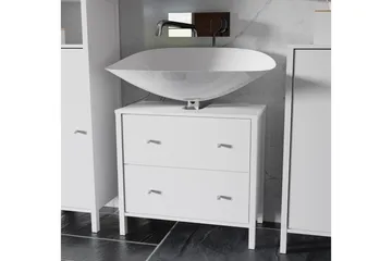Allaskaappi Samkov 35x64 cm 2 laatikkoa - Valkoinen - Talo & remontointi - Keittiö & kylpyhuone - Kylpyhuone - Kylpyhuonekalusteet - Allaskaappi