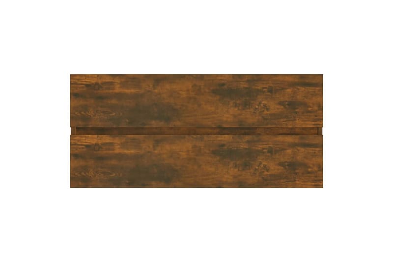 Allaskaappi savutammi 100x38,5x45 cm tekninen puu - Ruskea - Talo & remontointi - Keittiö & kylpyhuone - Kylpyhuone - Kylpyhuonekalusteet - Allaskaappi