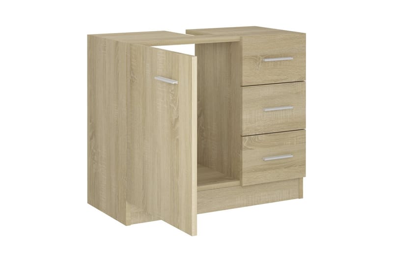 Allaskaappi Sonoma tammi 63x30x54 cm lastulevy - Ruskea - Talo & remontointi - Keittiö & kylpyhuone - Kylpyhuone - Kylpyhuonekalusteet - Allaskaappi