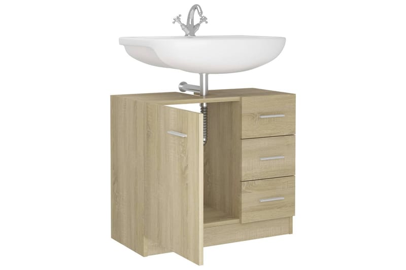 Allaskaappi Sonoma tammi 63x30x54 cm lastulevy - Ruskea - Talo & remontointi - Keittiö & kylpyhuone - Kylpyhuone - Kylpyhuonekalusteet - Allaskaappi
