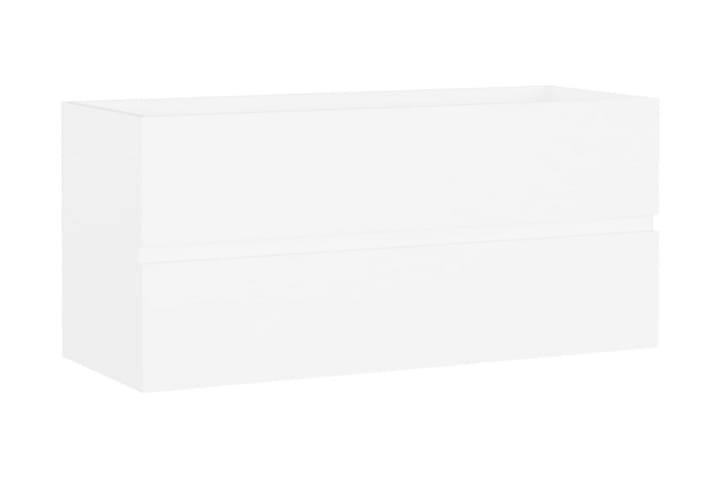 Allaskaappi valkoinen 100x38,5x45 cm lastulevy - Allaskaappi