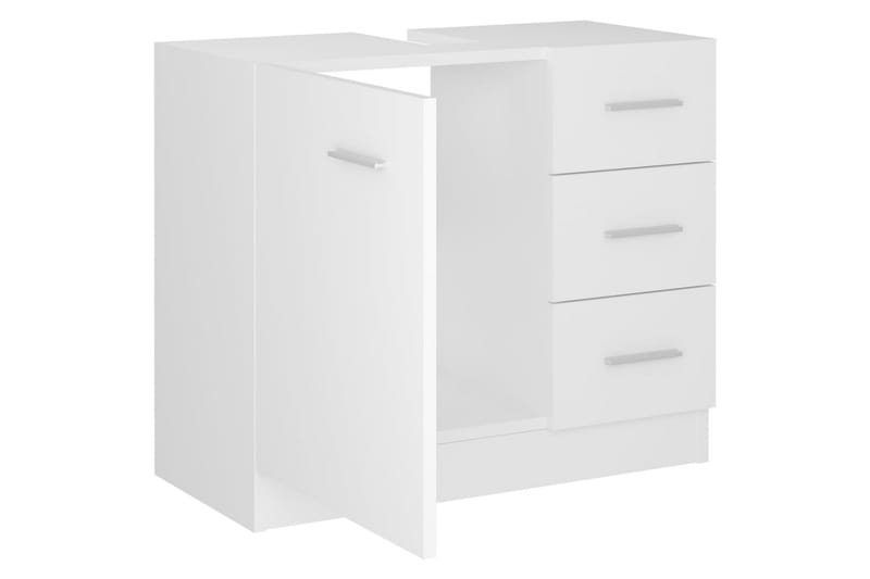 Allaskaappi valkoinen 63x30x54 cm lastulevy - Valkoinen - Talo & remontointi - Keittiö & kylpyhuone - Kylpyhuone - Kylpyhuonekalusteet - Allaskaappi