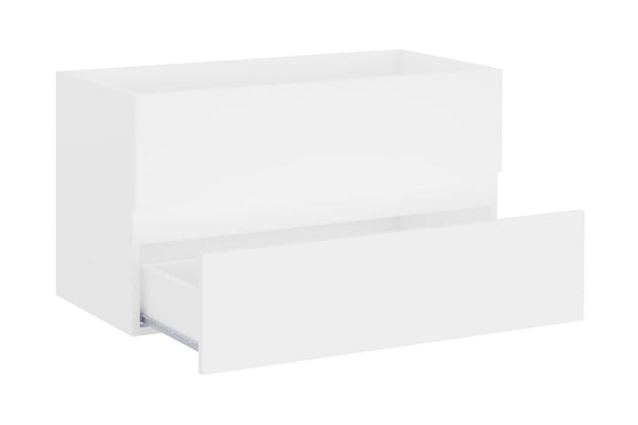 Allaskaappi valkoinen 80x38,5x45 cm lastulevy - Allaskaappi