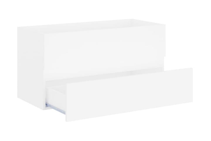 Allaskaappi valkoinen 90x38,5x45 cm lastulevy - Allaskaappi