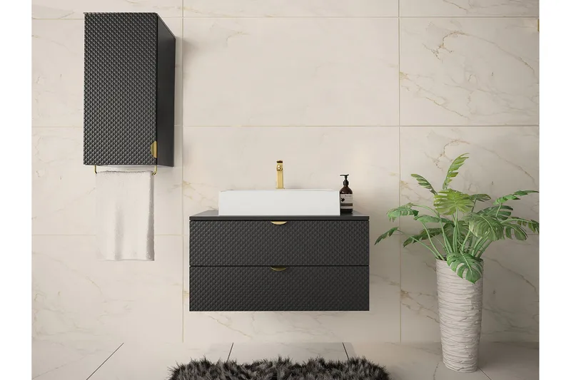 Glenndale Tvättställsskåp Concept 55 Black - Talo & remontointi - Keittiö & kylpyhuone - Kylpyhuone - Kylpyhuonekalusteet - Allaskaappi