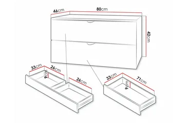 Glenndale Tvättställsskåp Concept 55 White - Talo & remontointi - Keittiö & kylpyhuone - Kylpyhuone - Kylpyhuonekalusteet - Allaskaappi