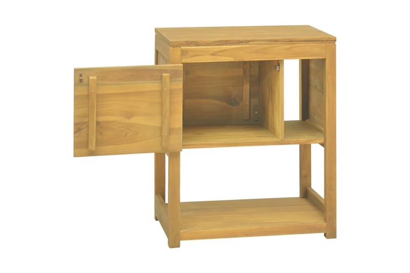 Kylpyhuoneen kaappi 60x40x75 cm täysi tiikki - Ruskea - Talo & remontointi - Keittiö & kylpyhuone - Kylpyhuone - Kylpyhuonekalusteet - Allaskaappi