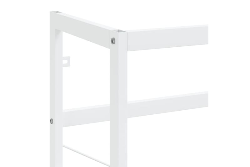 Kylpyhuoneen pesualtaan kehys valkoinen 79x38x83 cm rauta - Valkoinen - Talo & remontointi - Keittiö & kylpyhuone - Kylpyhuone - Kylpyhuonekalusteet - Allaskaappi