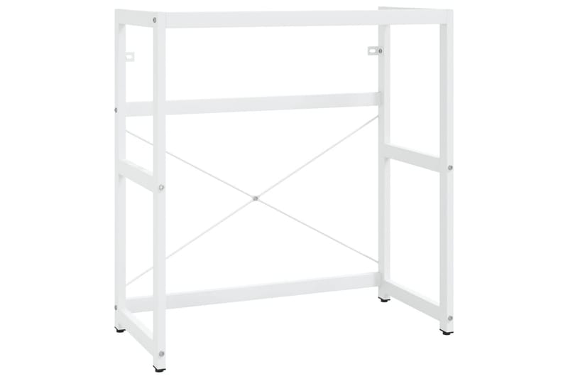 Kylpyhuoneen pesualtaan kehys valkoinen 79x38x83 cm rauta - Valkoinen - Talo & remontointi - Keittiö & kylpyhuone - Kylpyhuone - Kylpyhuonekalusteet - Allaskaappi