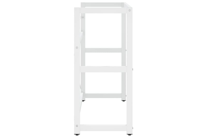 Kylpyhuoneen pesualtaan kehys valkoinen 79x38x83 cm rauta - Valkoinen - Talo & remontointi - Keittiö & kylpyhuone - Kylpyhuone - Kylpyhuonekalusteet - Allaskaappi