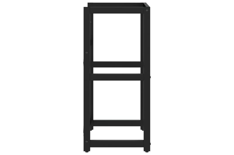 Kylpyhuoneen pesualtaan kehys musta 40x38x83 cm rauta - Musta - Talo & remontointi - Keittiö & kylpyhuone - Kylpyhuone - Kylpyhuonekalusteet - Allaskaappi