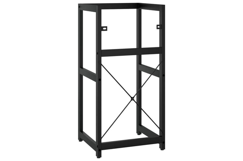 Kylpyhuoneen pesualtaan kehys musta 40x38x83 cm rauta - Musta - Talo & remontointi - Keittiö & kylpyhuone - Kylpyhuone - Kylpyhuonekalusteet - Allaskaappi