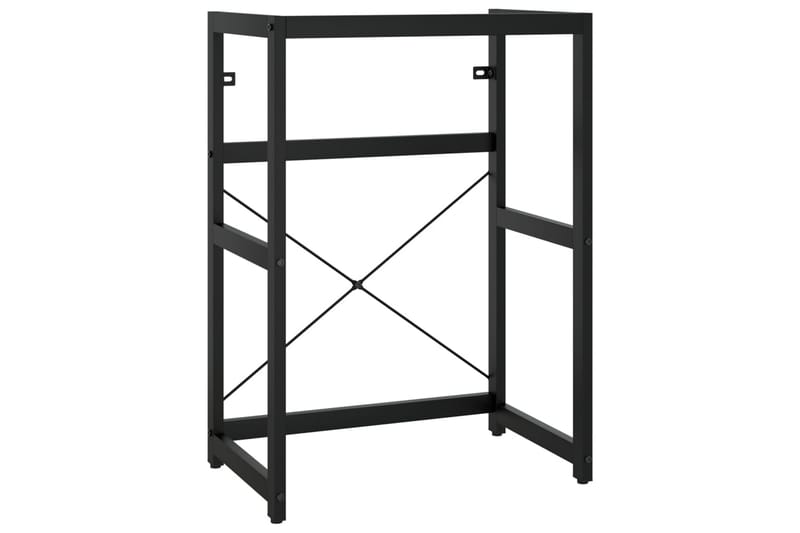 Kylpyhuoneen pesualtaan kehys musta 59x38x83 cm rauta - Musta - Talo & remontointi - Keittiö & kylpyhuone - Kylpyhuone - Kylpyhuonekalusteet - Allaskaappi