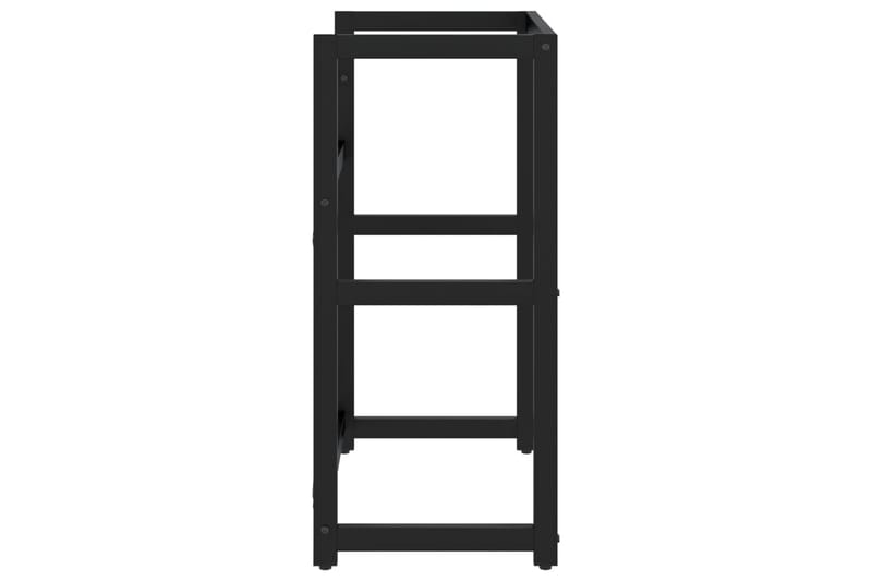 Kylpyhuoneen pesualtaan kehys musta 59x38x83 cm rauta - Musta - Talo & remontointi - Keittiö & kylpyhuone - Kylpyhuone - Kylpyhuonekalusteet - Allaskaappi