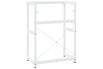 Kylpyhuoneen pesualtaan kehys valkoinen 59x38x83 cm rauta - Valkoinen - Talo & remontointi - Keittiö & kylpyhuone - Kylpyhuone - Kylpyhuonekalusteet - Allaskaappi