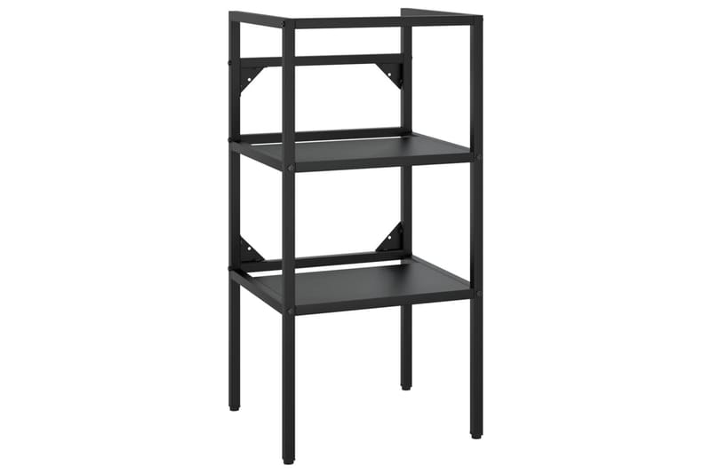 Kylpyhuoneen pesualtaan kehys musta 40x38x83 cm rauta - Musta - Talo & remontointi - Keittiö & kylpyhuone - Kylpyhuone - Kylpyhuonekalusteet - Allaskaappi