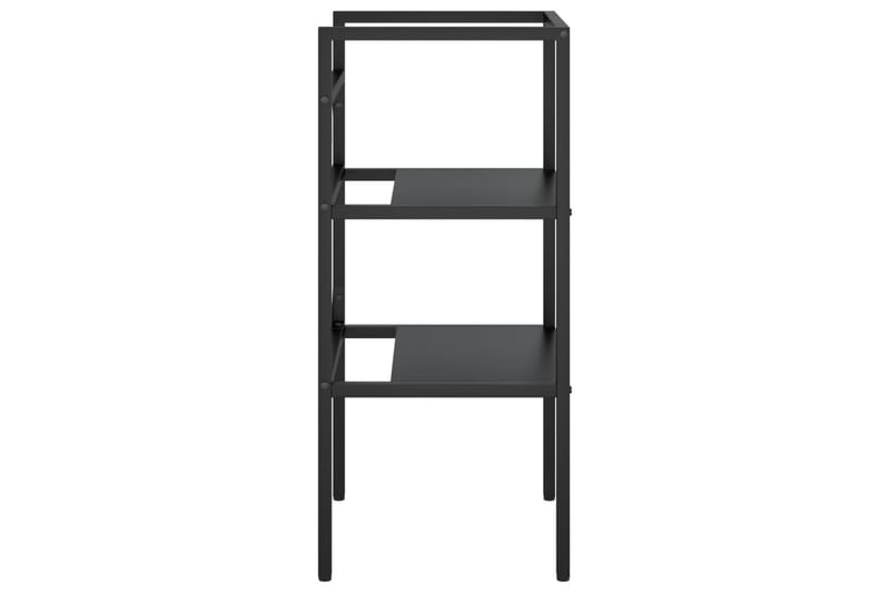 Kylpyhuoneen pesualtaan kehys musta 40x38x83 cm rauta - Musta - Talo & remontointi - Keittiö & kylpyhuone - Kylpyhuone - Kylpyhuonekalusteet - Allaskaappi