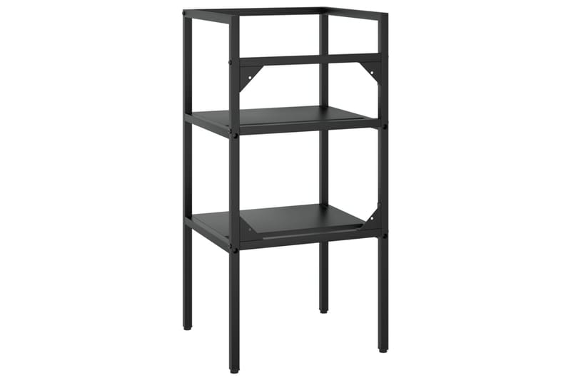 Kylpyhuoneen pesualtaan kehys musta 40x38x83 cm rauta - Musta - Talo & remontointi - Keittiö & kylpyhuone - Kylpyhuone - Kylpyhuonekalusteet - Allaskaappi