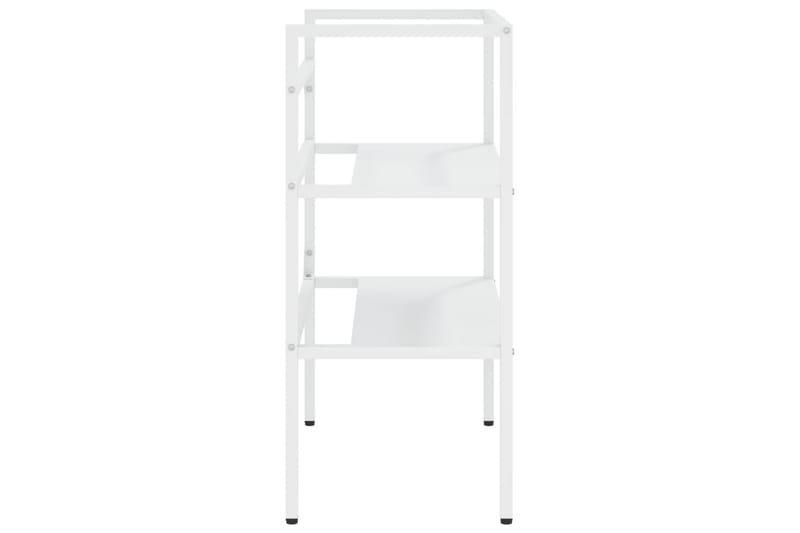 Kylpyhuoneen pesualtaan kehys valkoinen 59x38x83 cm rauta - Valkoinen - Talo & remontointi - Keittiö & kylpyhuone - Kylpyhuone - Kylpyhuonekalusteet - Allaskaappi