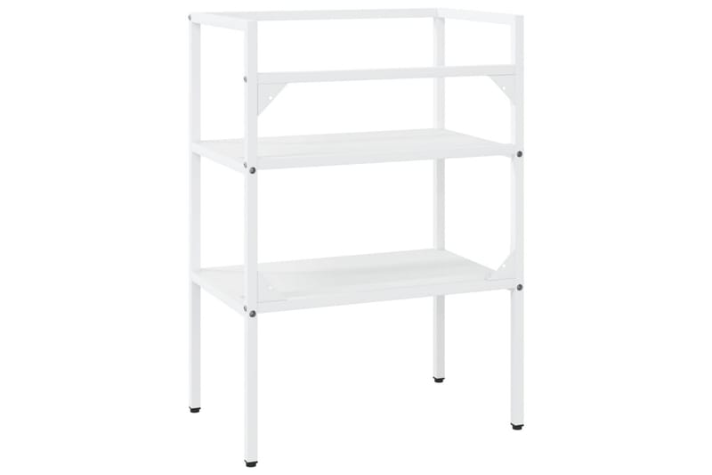 Kylpyhuoneen pesualtaan kehys valkoinen 59x38x83 cm rauta - Valkoinen - Talo & remontointi - Keittiö & kylpyhuone - Kylpyhuone - Kylpyhuonekalusteet - Allaskaappi