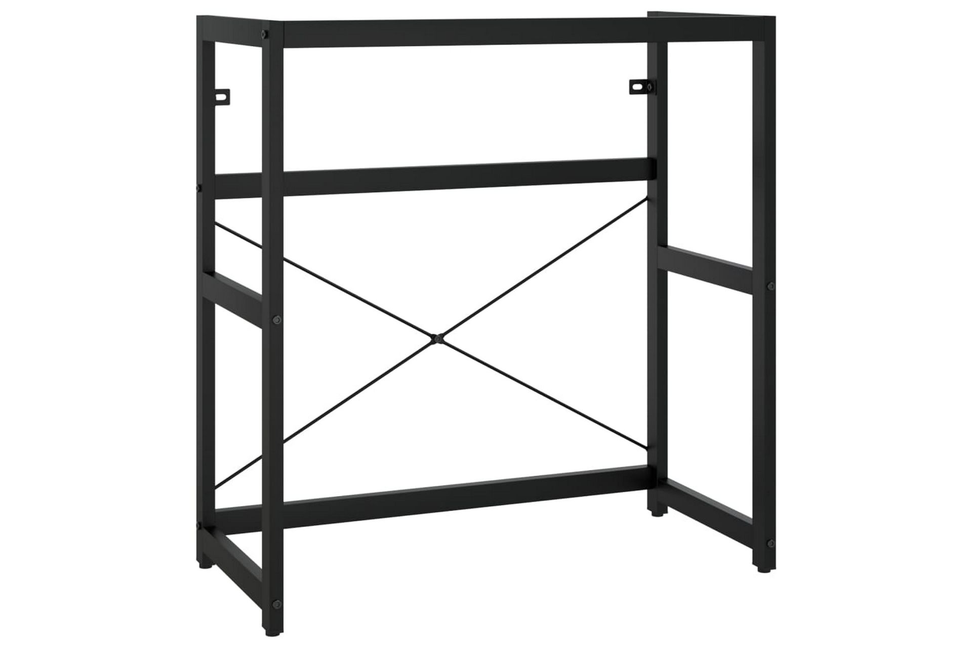 Kylpyhuoneen pesualtaan kehys musta 79x38x83 cm rauta - Musta - Talo & remontointi - Keittiö & kylpyhuone - Kylpyhuone - Kylpyhuonekalusteet - Allaskaappi