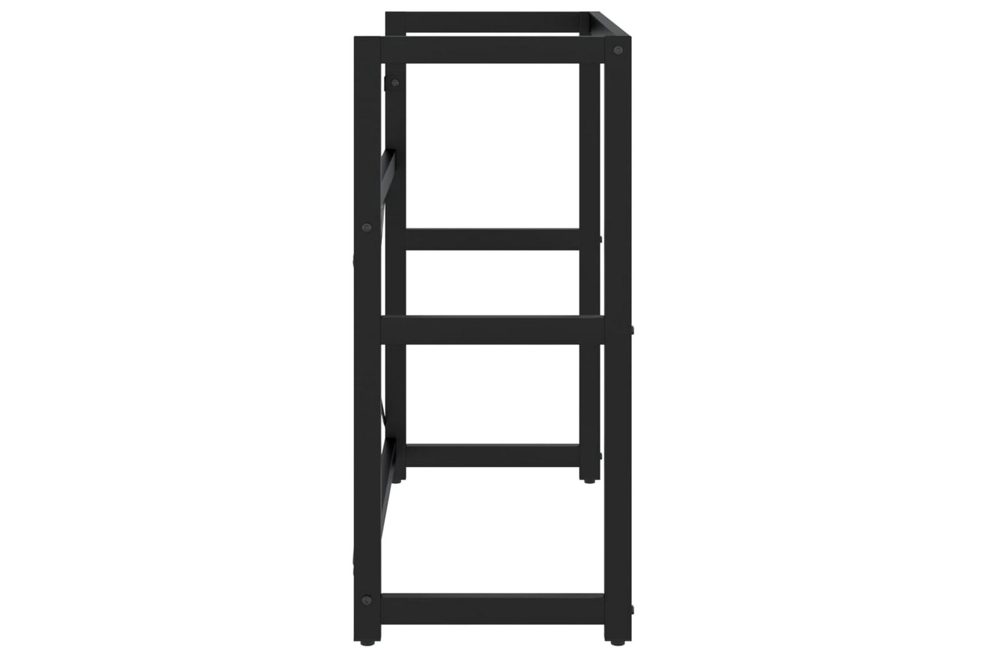 Kylpyhuoneen pesualtaan kehys musta 79x38x83 cm rauta - Musta - Talo & remontointi - Keittiö & kylpyhuone - Kylpyhuone - Kylpyhuonekalusteet - Allaskaappi