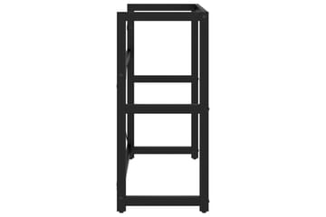 Kylpyhuoneen pesualtaan kehys musta 79x38x83 cm rauta - Musta - Talo & remontointi - Keittiö & kylpyhuone - Kylpyhuone - Kylpyhuonekalusteet - Allaskaappi