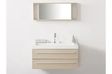 Kylpyhuonekalusteet Barcelona 47x100 cm - Beige - Talo & remontointi - Keittiö & kylpyhuone - Kylpyhuone - Kylpyhuonekalusteet - Allaskaappi