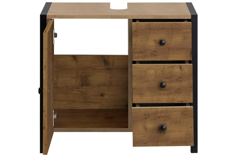 Pesuallas Canford 60 cm - Ruskea/Musta - Talo & remontointi - Keittiö & kylpyhuone - Kylpyhuone - Kylpyhuonekalusteet - Allaskaappi