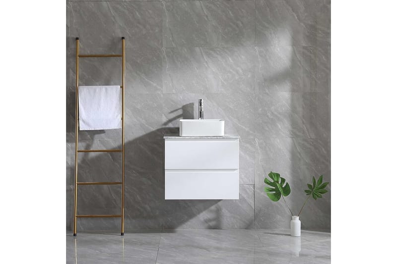 Pesuallaskaappi Bathlife Extas Valkoinen - MDF - Talo & remontointi - Keittiö & kylpyhuone - Kylpyhuone - Kylpyhuonekalusteet - Allaskaappi