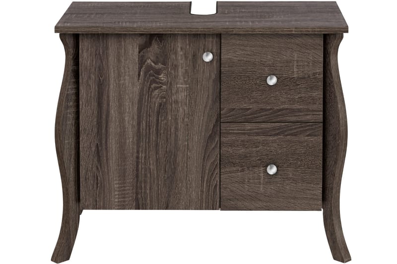 Pesuallaskaappi Leifiana - Tummanruskea - Talo & remontointi - Keittiö & kylpyhuone - Kylpyhuone - Kylpyhuonekalusteet - Allaskaappi