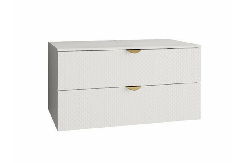 Pyyhekaappi Glenndale - Valkoinen - Talo & remontointi - Keittiö & kylpyhuone - Kylpyhuone - Kylpyhuonekalusteet - Allaskaappi