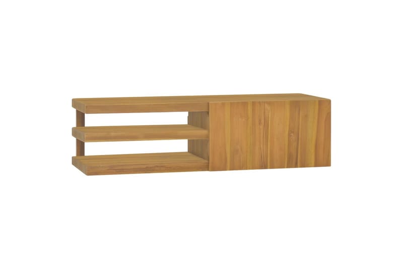 Seinäkiinnitettävä kylpyhuoneen kaappi 110x40x30 täysi tiikk - Ruskea - Talo & remontointi - Keittiö & kylpyhuone - Kylpyhuone - Kylpyhuonekalusteet - Allaskaappi