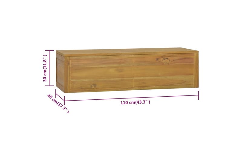 Seinäkiinnitettävä kylpyhuoneen kaappi 110x45x30cm täysi tii - Ruskea - Talo & remontointi - Keittiö & kylpyhuone - Kylpyhuone - Kylpyhuonekalusteet - Allaskaappi