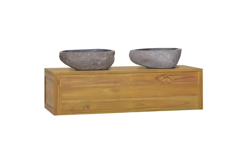 Seinäkiinnitettävä kylpyhuoneen kaappi 110x45x30cm täysi tii - Ruskea - Talo & remontointi - Keittiö & kylpyhuone - Kylpyhuone - Kylpyhuonekalusteet - Allaskaappi