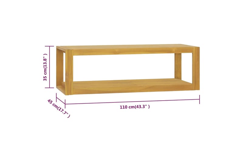 Seinäkiinnitettävä kylpyhuoneen kaappi 110x45x35cm täysi tii - Ruskea - Talo & remontointi - Keittiö & kylpyhuone - Kylpyhuone - Kylpyhuonekalusteet - Allaskaappi