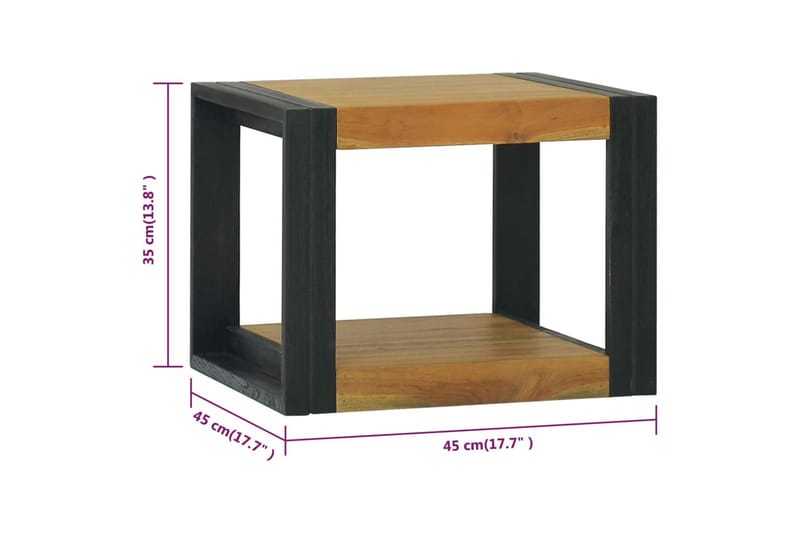 Seinäkiinnitettävä kylpyhuoneen kaappi 45x45x35 cm täysi tii - Ruskea - Talo & remontointi - Keittiö & kylpyhuone - Kylpyhuone - Kylpyhuonekalusteet - Allaskaappi