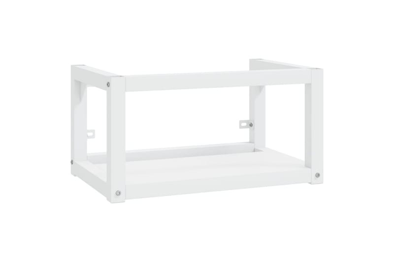 Seinäkiinnitettävä pesualtaan kehys valkoinen 59x38x31 cm ra - Valkoinen - Talo & remontointi - Keittiö & kylpyhuone - Kylpyhuone - Kylpyhuonekalusteet - Allaskaappi