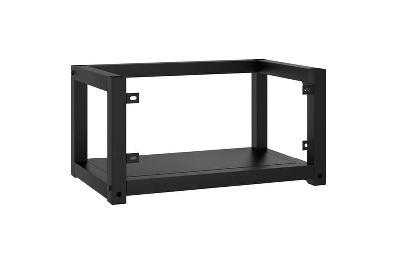 Seinäkiinnitettävä pesualtaan kehys 59x38x31 cm rauta - Musta - Talo & remontointi - Keittiö & kylpyhuone - Kylpyhuone - Kylpyhuonekalusteet - Allaskaappi