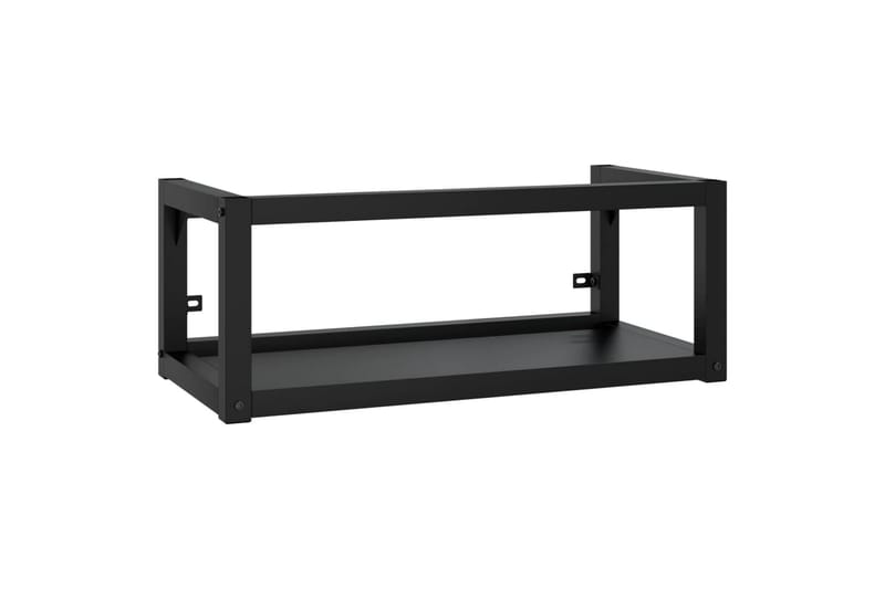 Seinäkiinnitettävä pesualtaan kehys musta 79x38x31 cm rauta - Musta - Talo & remontointi - Keittiö & kylpyhuone - Kylpyhuone - Kylpyhuonekalusteet - Allaskaappi