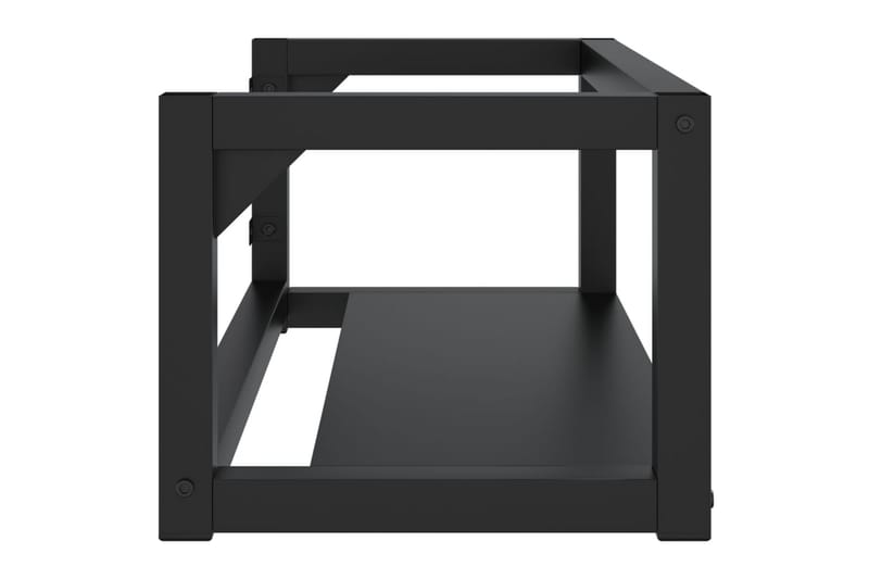 Seinäkiinnitettävä pesualtaan kehys musta 79x38x31 cm rauta - Musta - Talo & remontointi - Keittiö & kylpyhuone - Kylpyhuone - Kylpyhuonekalusteet - Allaskaappi
