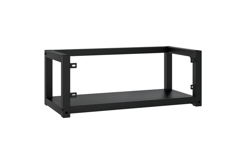 Seinäkiinnitettävä pesualtaan kehys musta 79x38x31 cm rauta - Musta - Talo & remontointi - Keittiö & kylpyhuone - Kylpyhuone - Kylpyhuonekalusteet - Allaskaappi