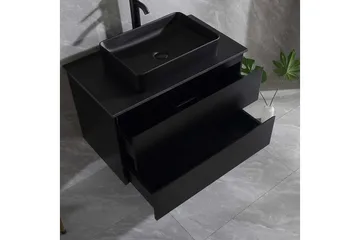 Tvättställsskåp Bathlife Svart - Talo & remontointi - Keittiö & kylpyhuone - Kylpyhuone - Kylpyhuonekalusteet - Allaskaappi