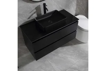 Tvättställsskåp Bathlife Svart - Talo & remontointi - Keittiö & kylpyhuone - Kylpyhuone - Kylpyhuonekalusteet - Allaskaappi
